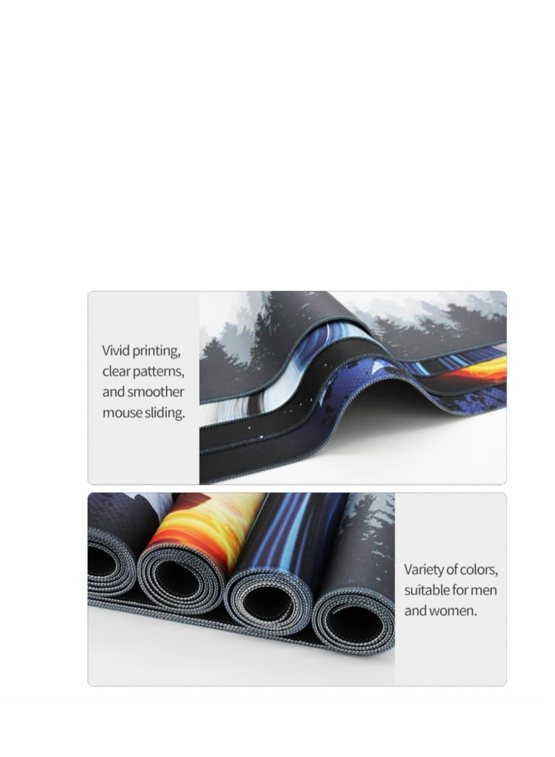 Y&D Large Mouse Pad Extended Esports Games Gaming Mouse Pad Non-Slip Rubber Base Mouse pad Office Desk Mat Smooth Cloth Surface Keyboard Mouse Pads for Computers 800 X300 X 3mm - Image 2
