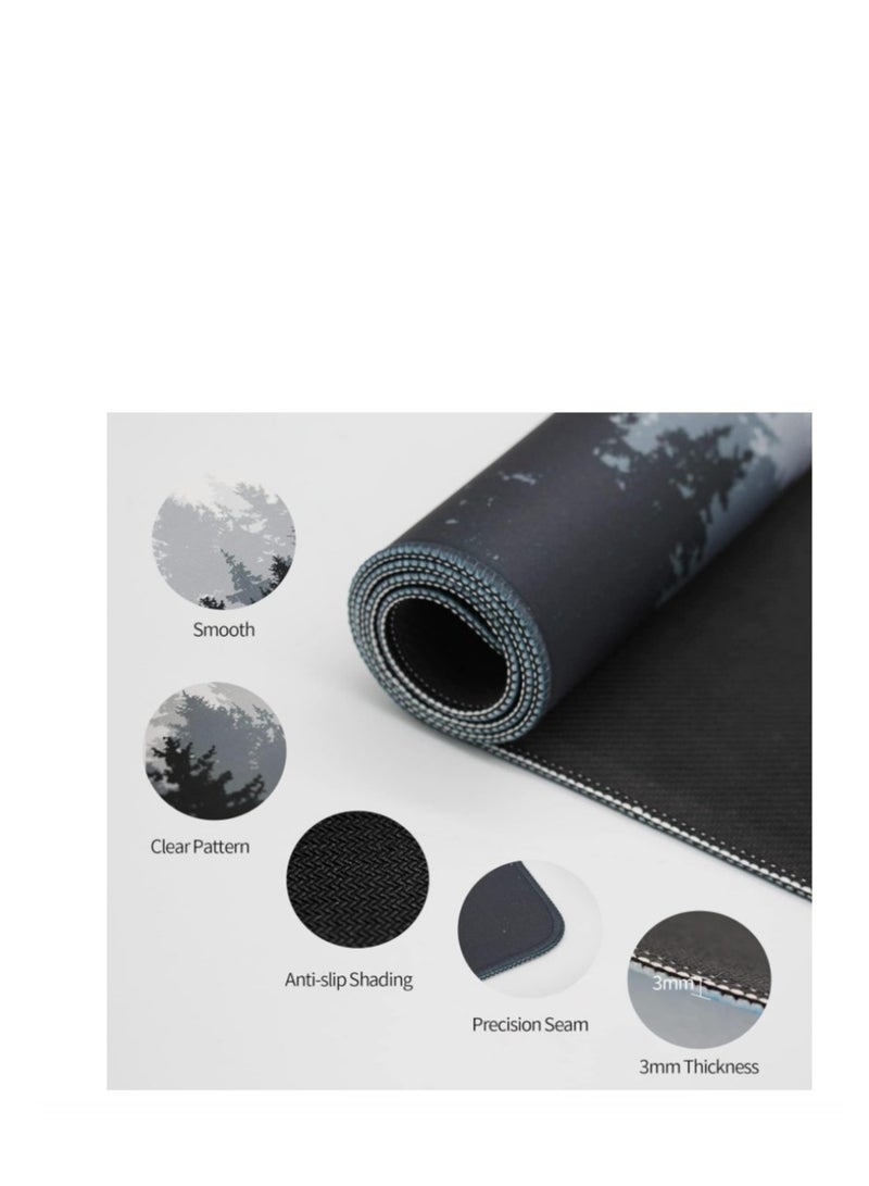 Y&D Large Mouse Pad Extended Esports Games Gaming Mouse Pad Non-Slip Rubber Base Mouse pad Office Desk Mat Smooth Cloth Surface Keyboard Mouse Pads for Computers 800 X300 X 3mm - Image 3