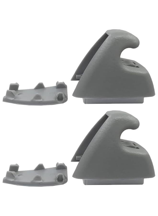 طقم مشابك حاجب الشمس (رقم القطعة: 95994975 95994976) - بديل مباشر لشفروليه كروز 2011-2016 وبويك فيرانو 2012-2017 | مشبك تثبيت متوافق مع الأصل باللون الرمادي - Image 1