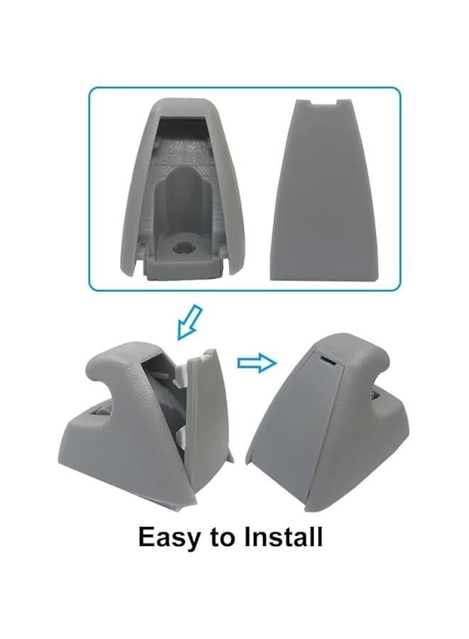 طقم مشابك حاجب الشمس (رقم القطعة: 95994975 95994976) - بديل مباشر لشفروليه كروز 2011-2016 وبويك فيرانو 2012-2017 | مشبك تثبيت متوافق مع الأصل باللون الرمادي - Image 5