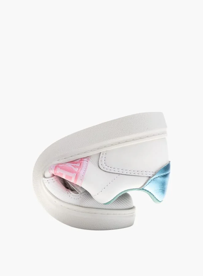 Pablosky Girls Textured School Shoes With Hook &amp; Loop Closure