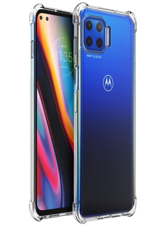 أوسوفر جراب Osophter لهاتف Moto One 5G و G 5G Plus - غطاء هاتف شفاف من مادة TPU ماصة للصدمات لهاتف Motorola Moto One 5G UW - Image 1