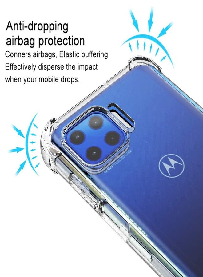 أوسوفر جراب Osophter لهاتف Moto One 5G و G 5G Plus - غطاء هاتف شفاف من مادة TPU ماصة للصدمات لهاتف Motorola Moto One 5G UW - Image 5