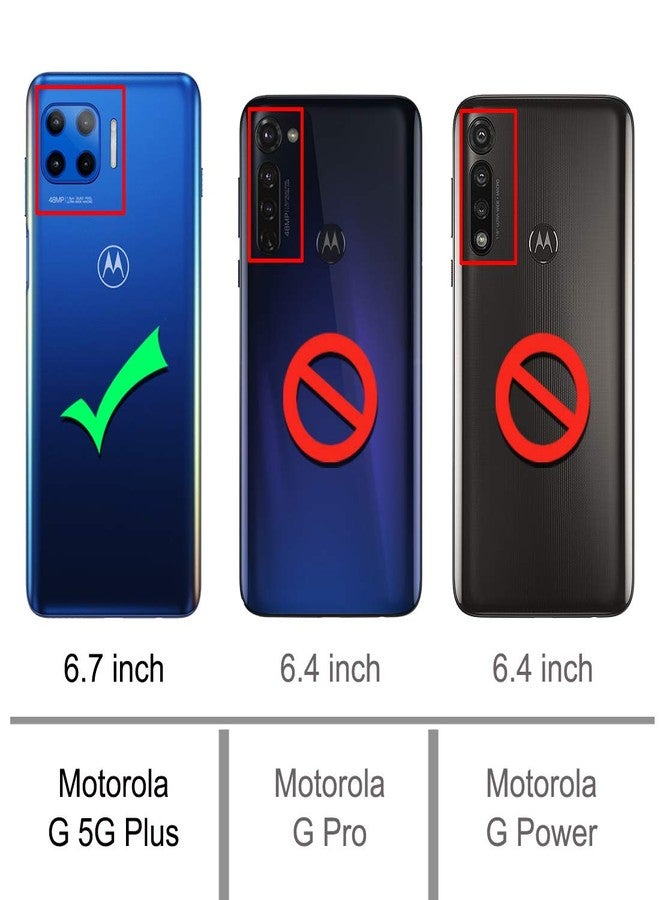أوسوفر جراب Osophter لهاتف Moto One 5G و G 5G Plus - غطاء هاتف شفاف من مادة TPU ماصة للصدمات لهاتف Motorola Moto One 5G UW - Image 2