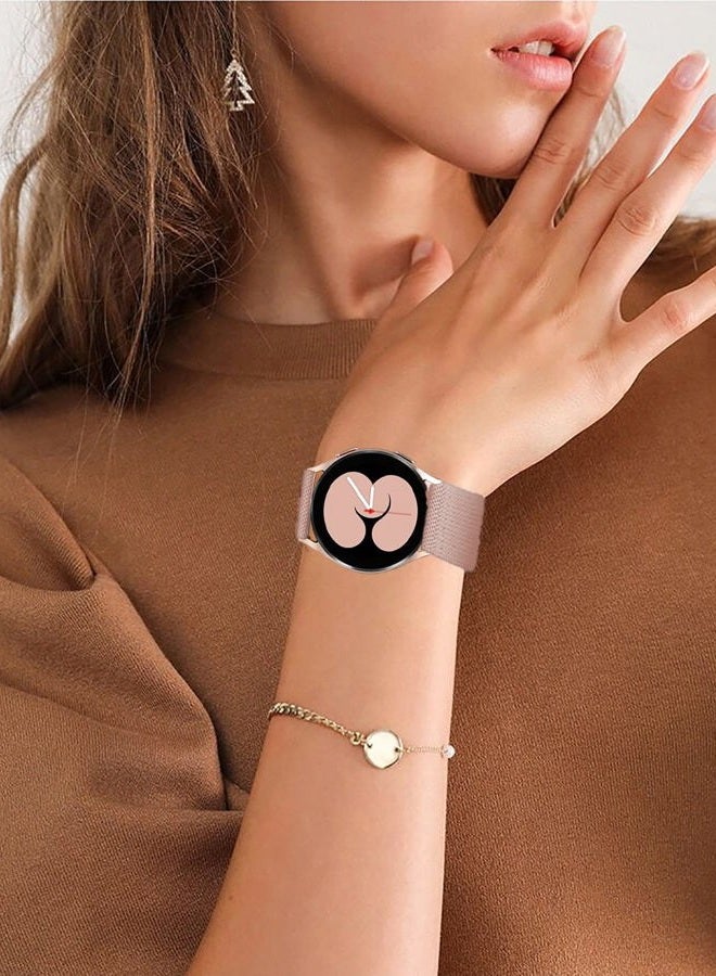 Olytop Elastic Bands for Galaxy Watch 6/5/4 Bands 44mm 40mm/5 Pro Band45mm, Samsung Galaxy Watch 6/4 Classic Band 43mm 42mm 46mm 47mm/Active 2 Women Men, 20mm Stretch Nylon Replacement Strap, - Image 4