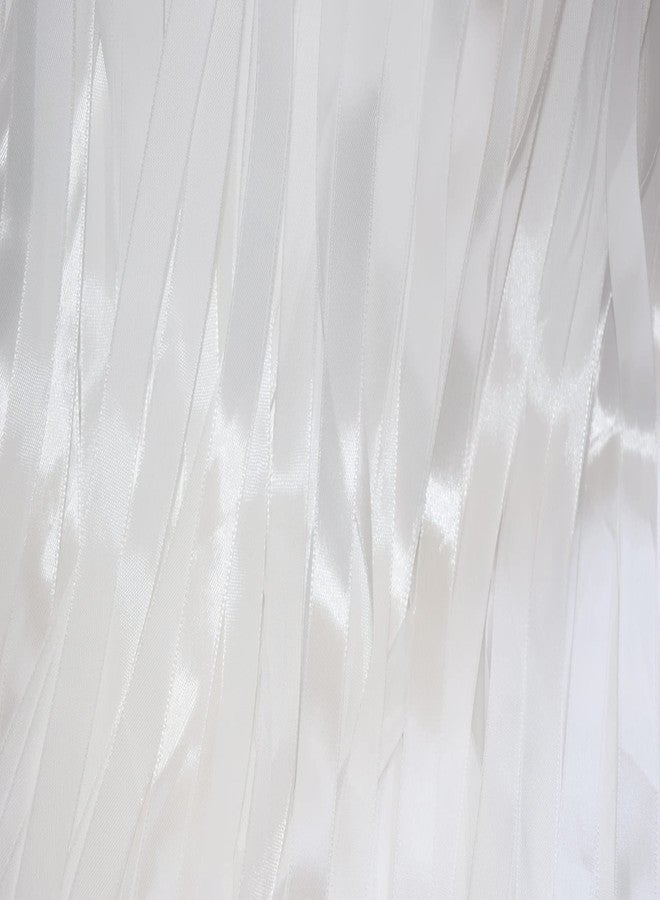 Kingsnow 100 Pack Ribbon Wedding Wands Wedding Send Off Ideas with Silver Bells Silk Fairy Stick Wands Wedding Wand Favor Wands Streamers for Wedding Ceremony Exit Party Baby Shower Party Activities - Image 5