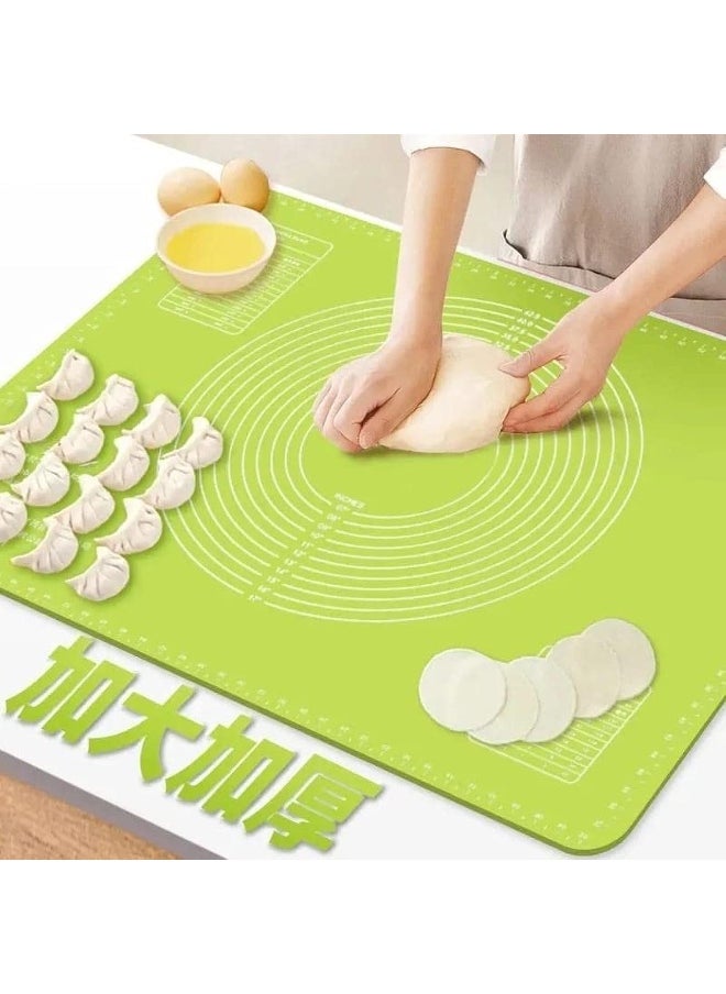 Generic new Silicone Baking Mat For Pastry Rolling With Measurements, Liner Heat Resistance Table Pad Pastry Board, Reusable Non-Stick Silicone Baking Mat For Housewife, Cooking Enthusiasts 