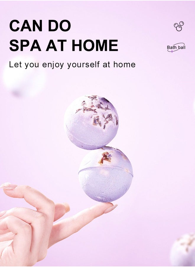 SADOER - 100g explosive bath salt ball clean fragrance bath ball lavender scent - Image 1