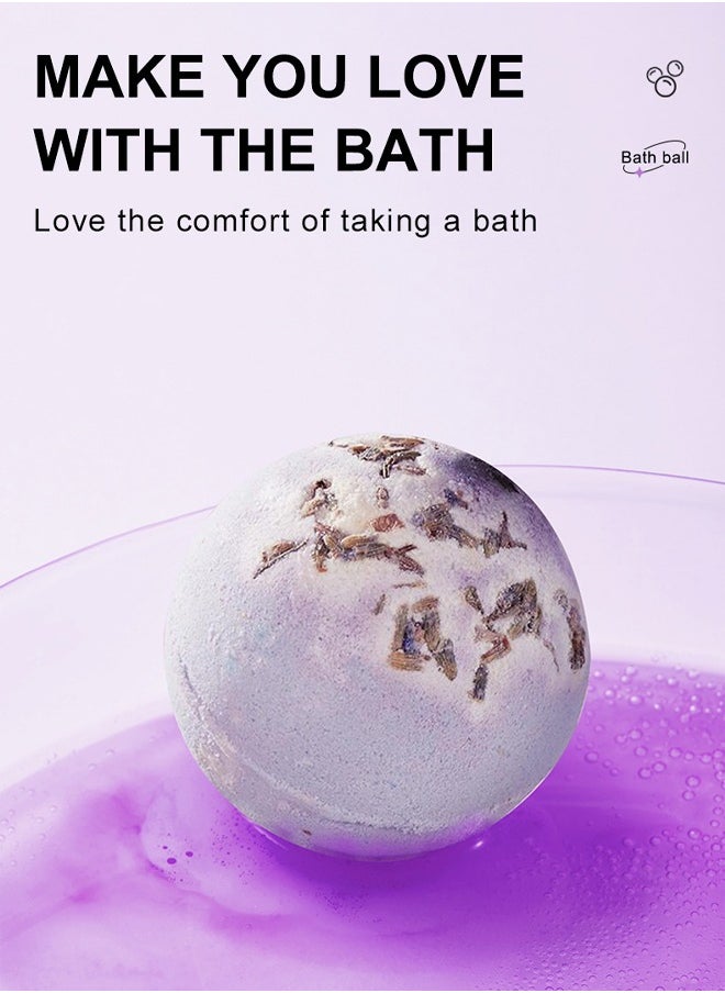 SADOER - 100g explosive bath salt ball clean fragrance bath ball lavender scent - Image 1