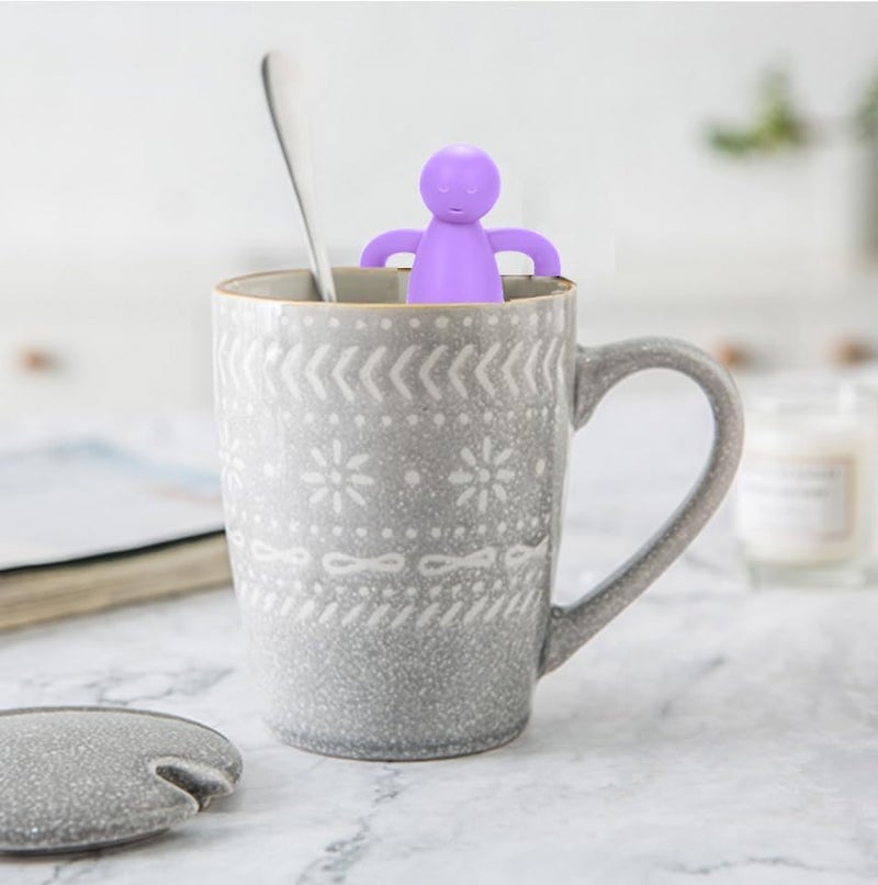 Leden Loose Leaf Tea Steeper Cute Tea Infuser for Girl Kids Extra Fine Mesh Tea Ball Stainless Steel Tea Filter for Cup Mug Pot Purple - Image 1