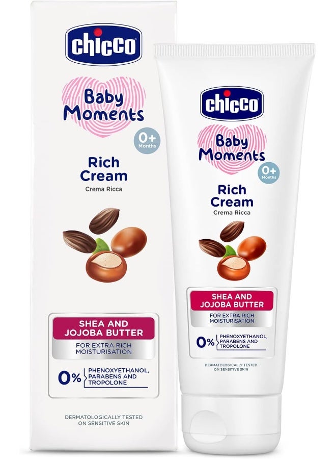 شيكو كريم بيبي مومنتس الغني من شيكو للأطفال حديثي الولادة بزبدة الشيا والجوجوبا، 100 جرام - Image 1