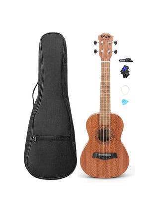 MEGARYA Ukulele Beginner Mahogany Wood 21 Inches Concert Ukulele Hawaii Kids Guitar Uke With Gig Bag For Kids Students Beginners Music Instrument Gifts Without Stand (Color : Wood, Size : 21 inches