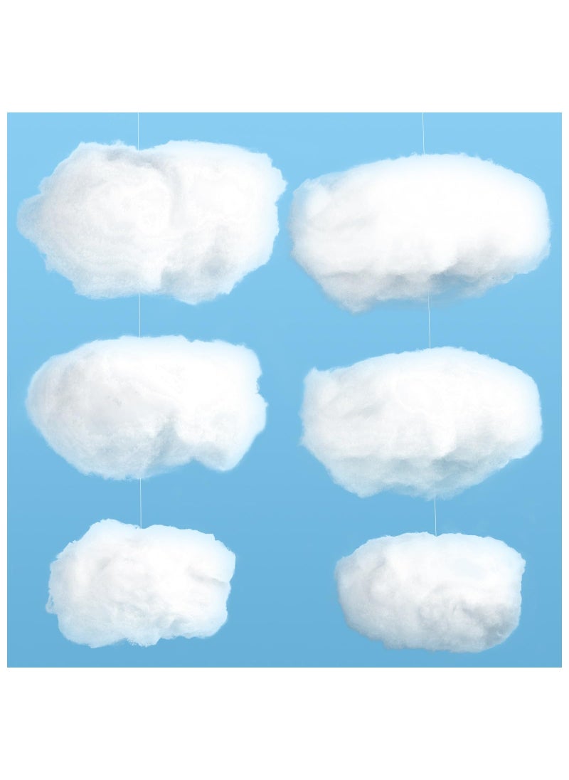 ZAUGONTW ZAUGONTW Artificial Cloud Props  Imitation 3D Cloud Hanging Decorations  Cloud Shape Room DIY Decorative Ceiling Hanging Ornament for Stage Wedding Party Stage Show Decor(6 Pieces 3 Size) 