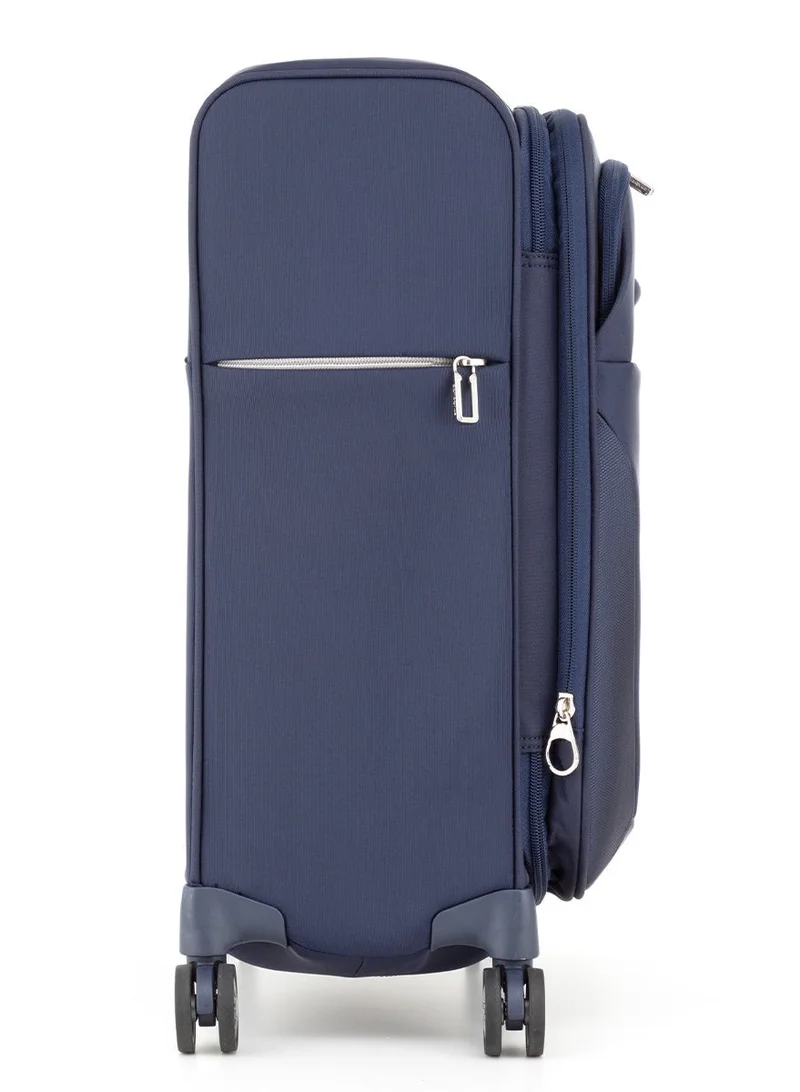 سامسونايت B-lite 4 Suitcase Cabin Size 55 cm / 20 inch, 4 Spinner Wheels, Nylon, Navy|Expandable|Lightweight|Front Pocket Compartment|TSA Lock - 5 Years International Warranty