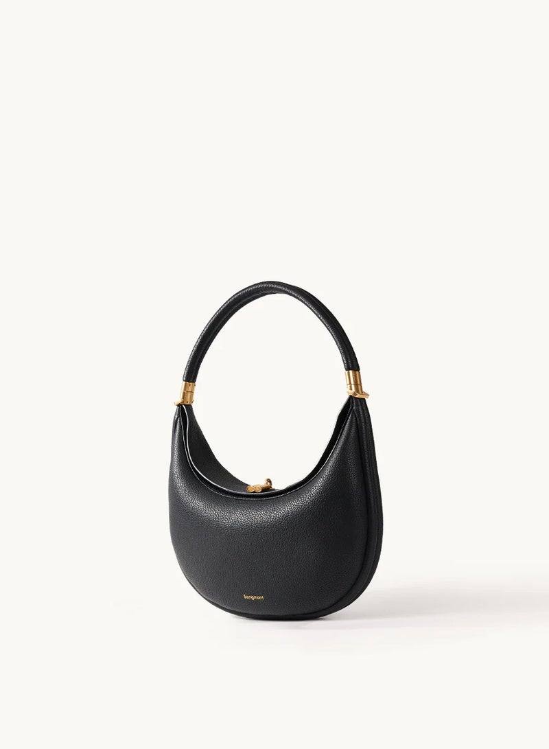 Songmont Songmont, Medium Moon Bend Bag Series, Head Leather, Large Capacity, Crescent Bag, Single Shoulder Underarm Bag - Black - Image 1