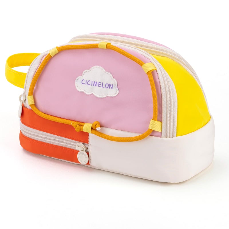 CICIMELON Large Capacity Pencil Case, Cute Aesthetic Pencil Pouch with 3 Compartments, Big Pencil Bag Organizer for School Supplies, Pen Holder for Kids, Girls, Boys, Students - Image 1