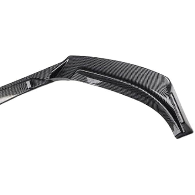 Torvex Front Splitter, bumper lip chin spoiler kit with air dam protector, carbon fibre style lower valance trim Compatible with Mazda 3 Axela 2014-2019, front apron extension - Image 2