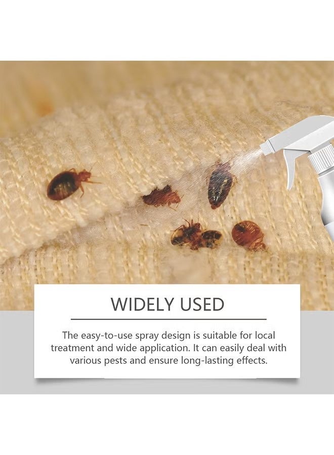 Jakehoe 120ml Bed Bugs Killer Spray, Roach & Fly Killer Spray, النشاطات القائمة على النباتات تقتل الحشرات والبق على الاتصال, غير الدهنية, طارد داخلي البراغيث البق البق السرير, لا بقع, رائحة طازجة - Image 3