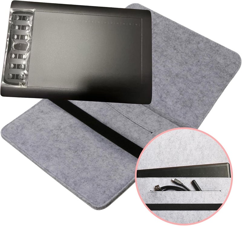 Felt Storage Bag Lightweight Carrying Case for 1060PRO Drawing Tablet Protective Sleeve Felt Case - Image 5
