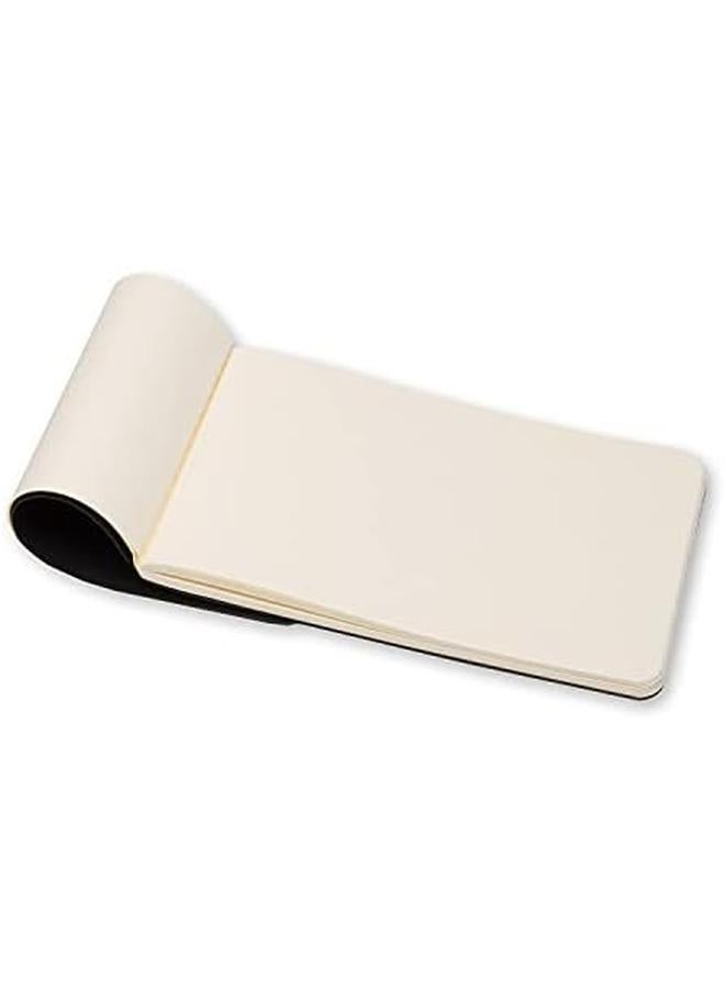 موليسكين ألبوم رسم فني بغطاء ناعم للجيب 3.5 بوصة × 5.5 بوصة أسود سادة فارغ 72 صفحة - Image 4