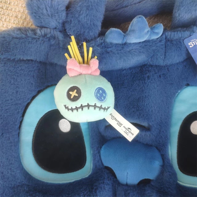 Genuine Plush Handbag Stitch Cute Shoulder Bag Cute Girl Bag Large Capacity Birthday Gift - Image 3