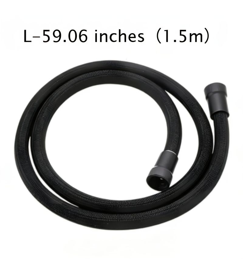 Heavy Duty Anti Tangle Shower Hose 59.06 Inches Dark Gray Leak Proof - Image 5