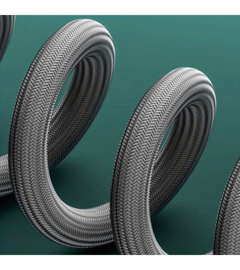 Heavy Duty Anti Tangle Shower Hose 59.06 Inches Dark Gray Leak Proof - Image 1