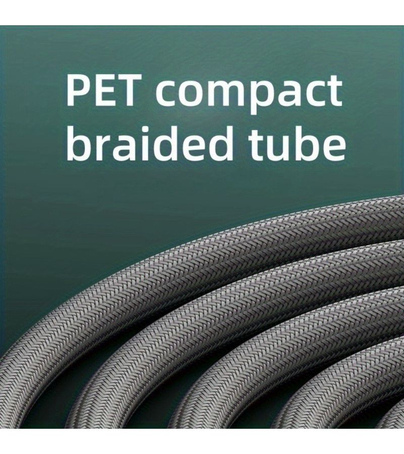 Heavy Duty Anti Tangle Shower Hose 59.06 Inches Dark Gray Leak Proof - Image 4