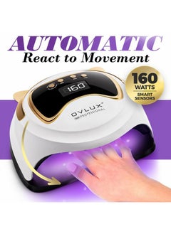 OVLUX Uv Led Nail Lamp 160W, Professional Nail Dryer Lamp With 3 Timers And Lcd Display, Uv Gel Curing & Gel Polish Light With 36 Led For Salon And Home Use  - Image 2
