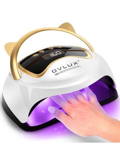OVLUX Uv Led Nail Lamp 160W, Professional Nail Dryer Lamp With 3 Timers And Lcd Display, Uv Gel Curing & Gel Polish Light With 36 Led For Salon And Home Use  - Image 1