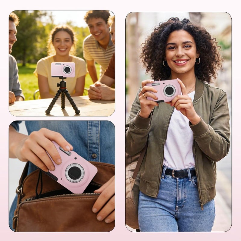 Tedubax Case for KODAK PIXPRO FZ55 Case, Soft Silicone for KODAK PIXPRO FZ55 - Anti-Scratch Slim Fit Lightweight Protective - pink - Image 5