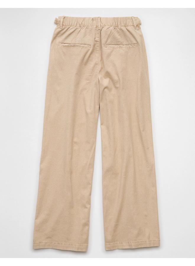American Eagle AE Stretch Linen-Blend High-Waisted Wide-Leg Trouser  - Image 2