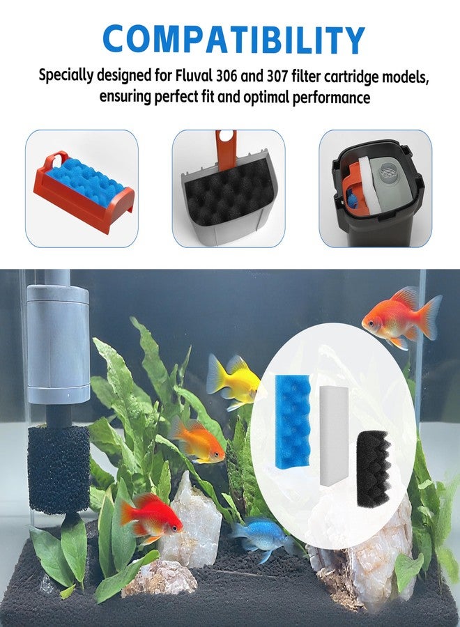 KAKAPEOPLE 12Pcs Canister Filter Media for Fluval 306/307 Bio Foam Value Pack, Replacement Aquarium Filter Medias (12Pcs Canister Filter Media 306/307) - Image 4