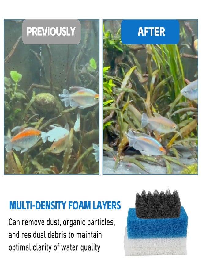 KAKAPEOPLE 12Pcs Canister Filter Media for Fluval 306/307 Bio Foam Value Pack, Replacement Aquarium Filter Medias (12Pcs Canister Filter Media 306/307) - Image 5