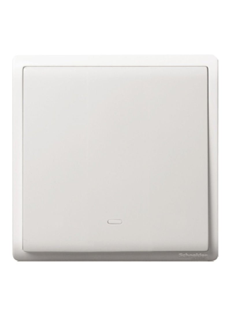 Schneider Electric Schneider Electric Pieno 10A 250V 1 gang momentary switch with fluorsecent locator E8231PRL1F 