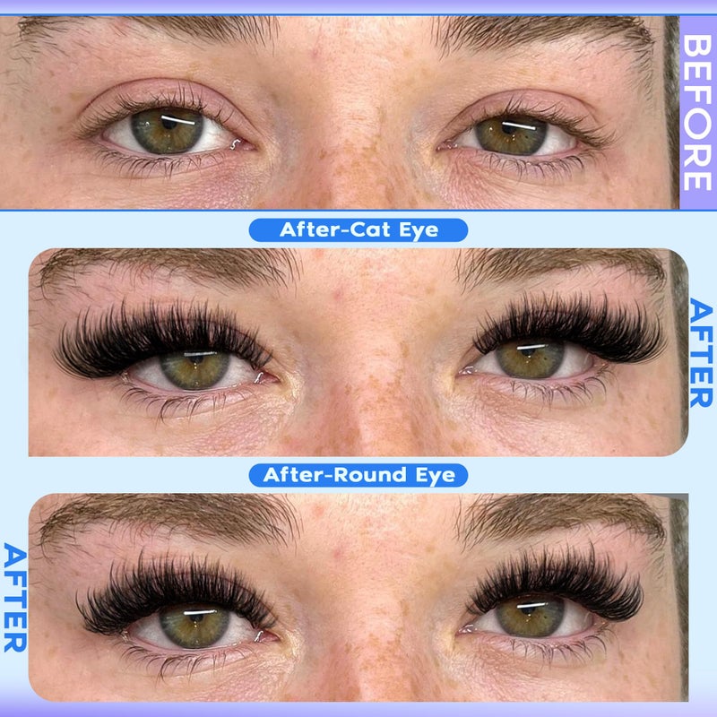 Goddvenus Lash Clusters Kit Wispy Lashes clusters Natural Fluffy Eyelashes Clusters 12mm 14mm 16mm Mixed Cluster Eyelash Extensions Kit D Curl DIY Individual Lashes Kit with Bond and Seal Lash Glue - Image 5