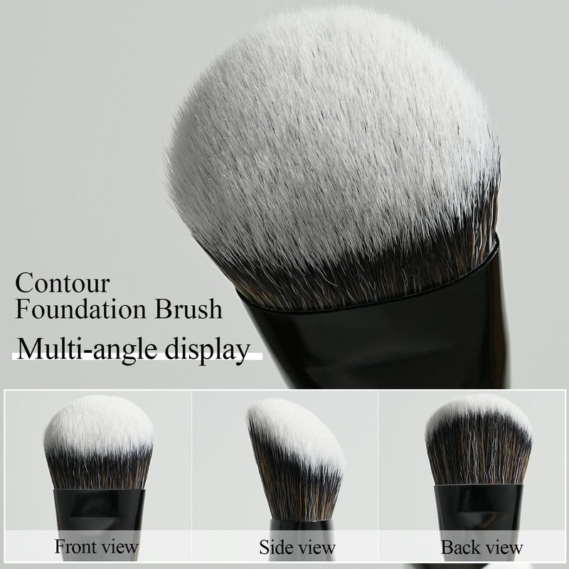 BEILI Makeup Brush Set 12pcs, Premium Dual-Ended Foundation Powder Contour Blush Concealer Eyeshadow Brushes Kit, Soft Bristles, Ideal for Liquid Cream Powder Cosmetics,Cruelty Free Cosmetic Tools - Image 5