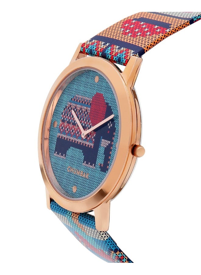 Chumbak TEAL BY CHUMBAK Tribal Elephant Aztec Watch - Multicolour  - Image 4