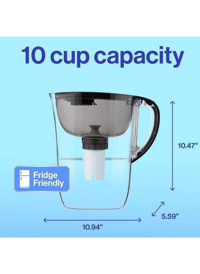 Brita Large 10 Cup Water Filter Pitcher, 1 BritaPlus Filter, Everyday, Black (Package May Vary) - Image 5