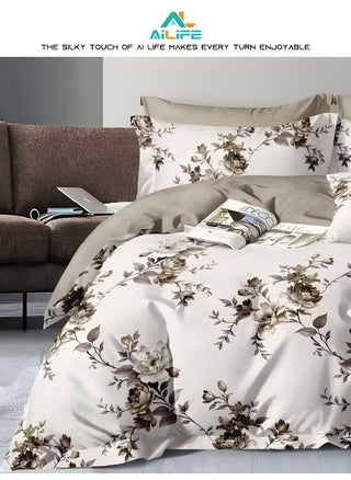 Luxurious King Size Bedsheet Set - 6 Piece High Quality Bedsheet Set 1 Duvet Cover with 1 Fitted Sheet and 4 Pillowcases - Soft and Breathable Microfiber Cotton for All Seasons - pzsku/ZE153DD8D24C64108B0F4Z/45/1749278988/8afe0571-8099-4319-bdae-ec08eb9fc606
