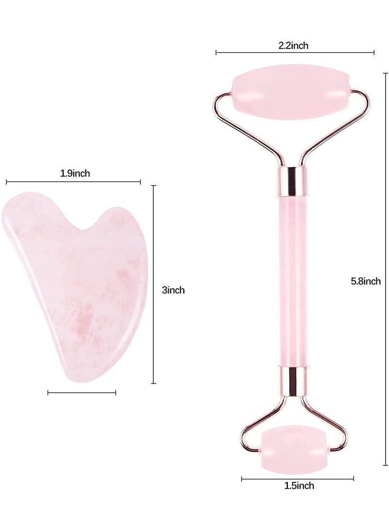 ORiTi أسطوانة اليشم للوجه من الكوارتز الوردي - Image 2