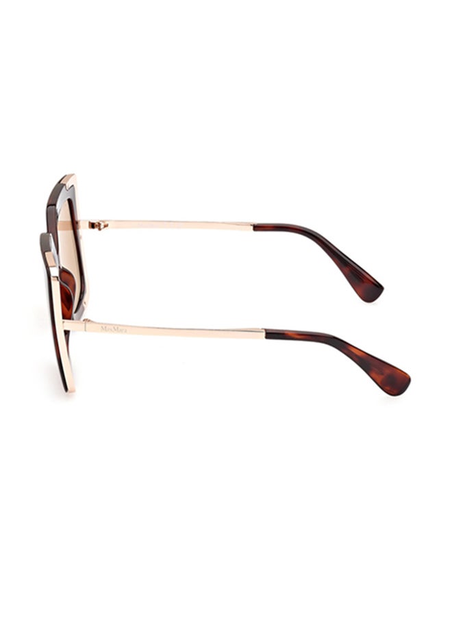MaxMara Cat Sunglasses For Women - Shiny Light Bronze - Image 2