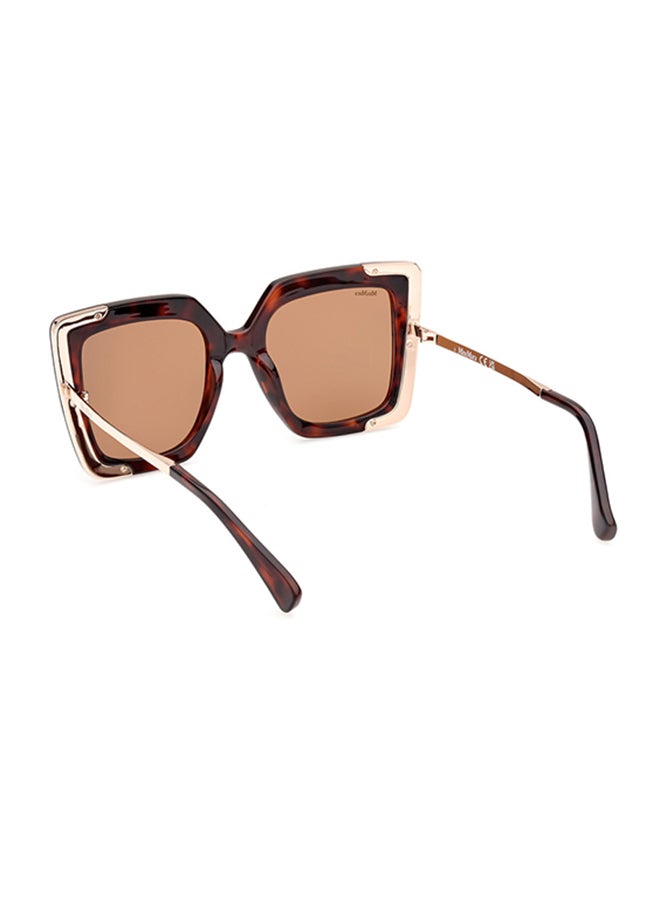 MaxMara Cat Sunglasses For Women - Shiny Light Bronze - Image 3