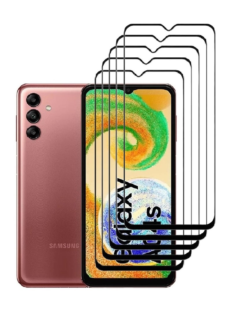 AINA 5 Pieces Tempered Glass Screen Protector 5D Designed For Samsung Galaxy A04s Full Glue Edge to Edge Full Screen Coverage And Bubble Free - Image 1