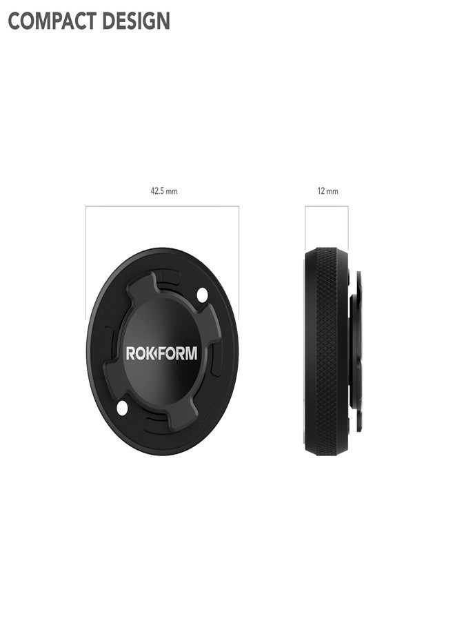Rokform - Phone Case Mount, Secure Aluminum Car and Truck Dash Phone Holder, Sticks to Any Flat Surface, Compatible Twist Lock Cases (Black) - Image 3