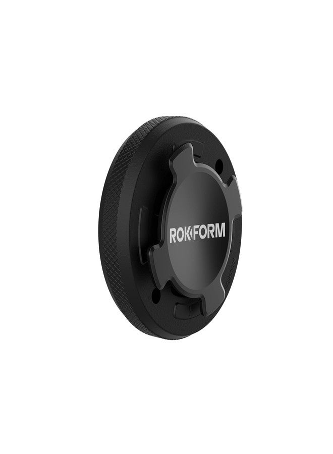 Rokform - Phone Case Mount, Secure Aluminum Car and Truck Dash Phone Holder, Sticks to Any Flat Surface, Compatible Twist Lock Cases (Black) - Image 1