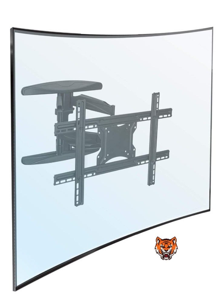 TIGER حامل تلفاز حائط متحرك بالكامل للتلفزيونات من 32'' إلى 70'' LCD و LED و Plasma و Curved، يدعم حتى 110 رطل - Image 2