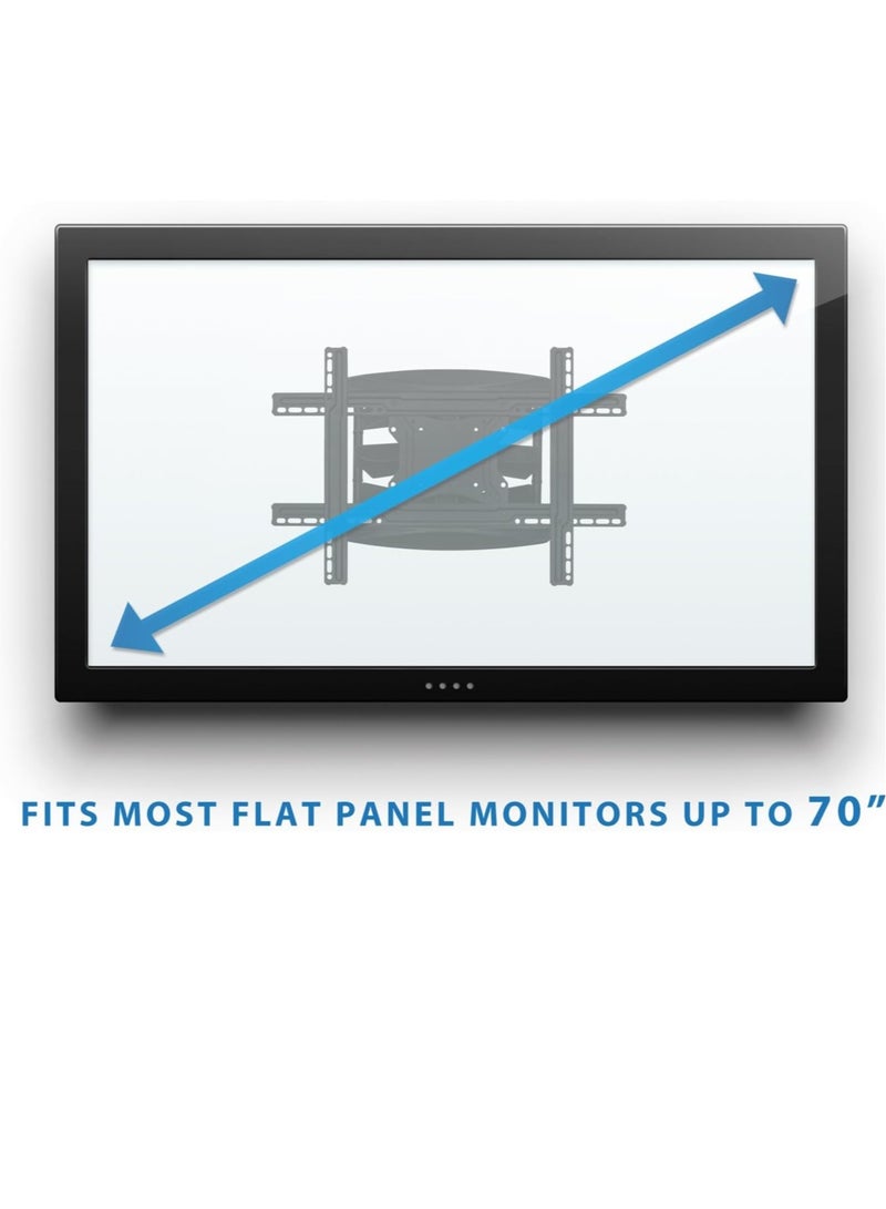 TIGER حامل تلفاز حائط متحرك بالكامل للتلفزيونات من 32'' إلى 70'' LCD و LED و Plasma و Curved، يدعم حتى 110 رطل - Image 3