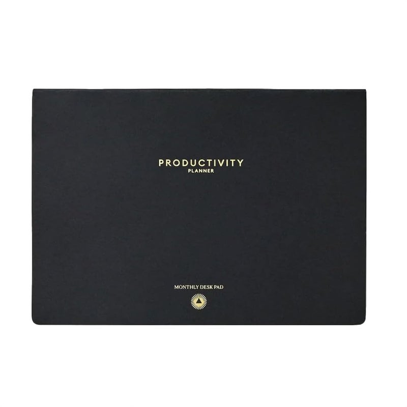 Intelligent Change Monthly Desk Pad, 2-Year Productivity Planner, Tear-Out Deskpad for to-Do List, Calendar, Productivity Tools for Time Management and Mindfulness, A4 Size, Black - Intelligent Change - Image 1