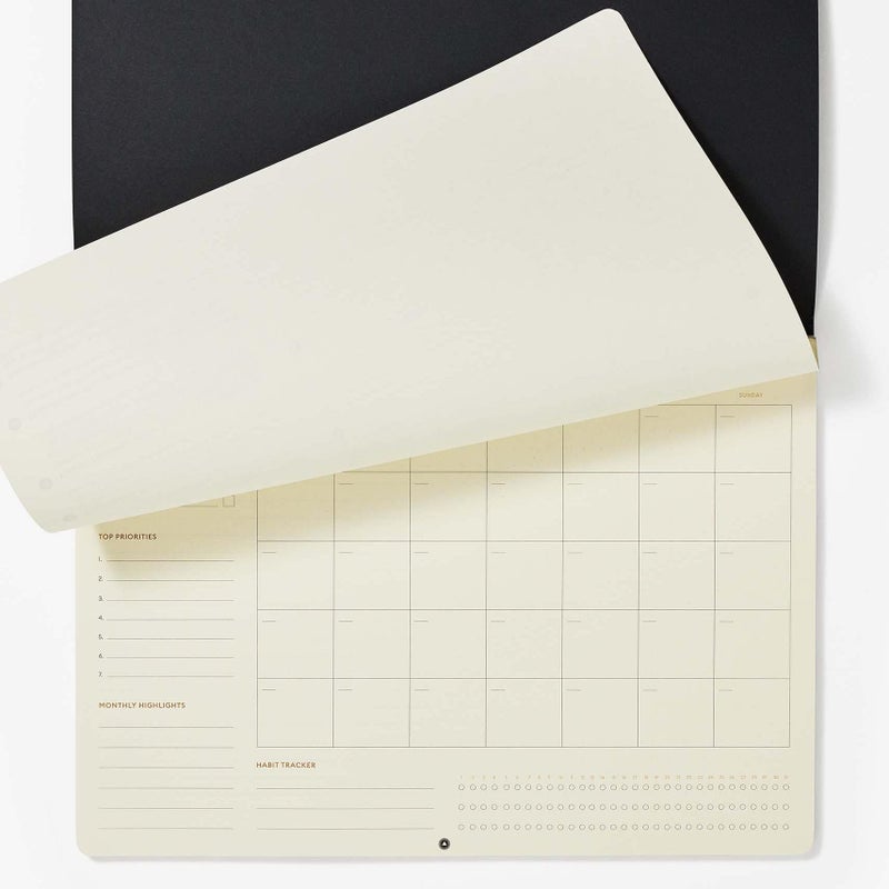 Intelligent Change Monthly Desk Pad, 2-Year Productivity Planner, Tear-Out Deskpad for to-Do List, Calendar, Productivity Tools for Time Management and Mindfulness, A4 Size, Black - Intelligent Change - Image 5
